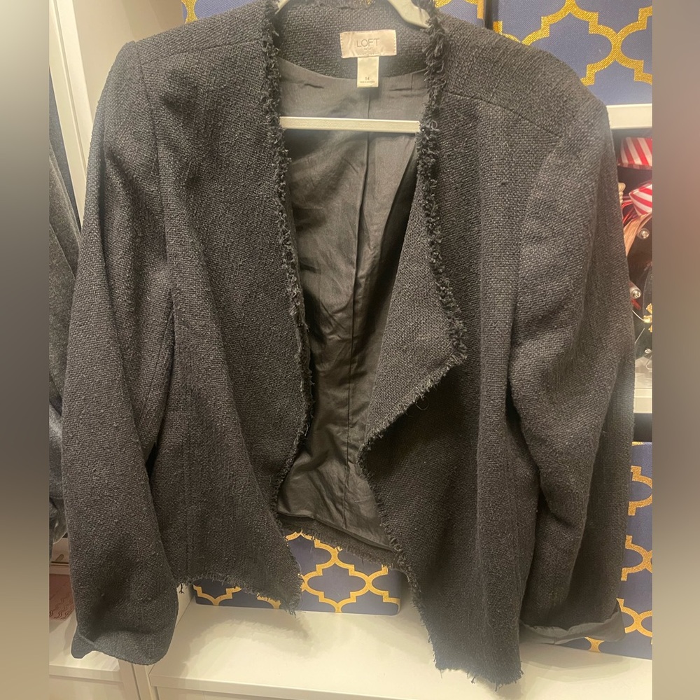 Black Loft Outlet Moto Blazer